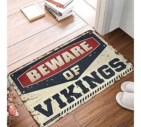 Welcome Mats Funny Beware of Vikings Tappeto da scrivania tappetino per interni per ingresso (40 x 60 cm)
