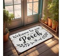 Welcome Mats Outdoor Fall Welcome To Our Cozy Front Portch Sign Zerbino Shoes Here Mat Zerbino Zerbino per interni Ingresso (65 x 90 cm)