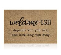 Welcome Mats - Zerbino antiscivolo in gomma antiscivolo per interni e casa, ingresso esterno, ingresso per cucina, balcone, terrazza, 70 x 45 cm