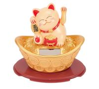 Welcome Prosperità E Felicità con Questo Lucky Cat Energia Solare Saluta Mano