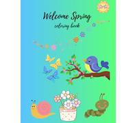 Welcome spring coloring book