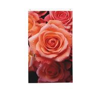 Welcome Spring Flag Orange Rose Garden flag 3 x 5 Ft Outdoor Flag Banner Brezza Bandiera Bandiera a prova di sbiadimento Bandiere per la casa Decorazione esterna interna