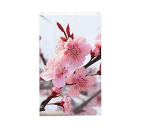 Welcome Spring Flag Plum Blossom Bandiera da giardino 3 x 1,5 m Bandiera per esterni Bandiera Brezza Bandiera a prova di sbiadimento Bandiere per la casa Decorazione esterna e interna