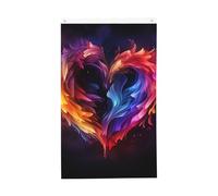 Welcome Spring Flag Rainbow Heart Garden flag 3 x 5 Ft Outdoor Flag Banner Brezza Bandiera a prova di sbiadimento Bandiere per la casa Decorazione esterna interna