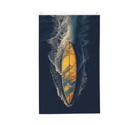 Welcome Spring Flag Surfboard Bandiera da giardino 3 x 1,5 m Bandiera per esterni Bandiera Brezza Bandiera a prova di sbiadimento Bandiere per la casa Decorazione esterna interna