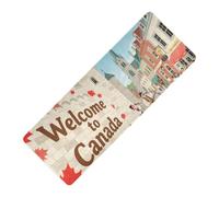 Welcome To Canada Scenery Culture stampato tappetino yoga spessore 1 mm Per pavimento antiscivolo, con tappetino da yoga copertura tapete para ejercicio 180,3 x 66 cm