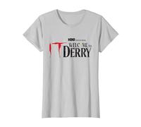 Welcome To Derry Logo Maglietta, Donna, Argento, XXL