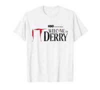 Welcome To Derry Logo Maglietta, Uomo, Bianco, 4XL