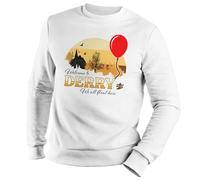 Welcome to Derry Novel Written by Stephen King Inspired Felpa Unisex Bianco Size L