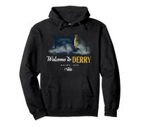 Welcome To Derry Pennywise Cart Felpa con Cappuccio, Unisex per Adulti, Nero, M