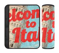 Welcome to Italy Scenery Culture 2 pz Spalline per seggiolino auto Cinghie Protegge il collo e le spalle per Van Accessorios para carro