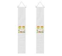 Welcome to Jamaica Stampa Estetica Vivace Atmosfera Festiva Banner Decor Indoor Outdoor Celebrazioni