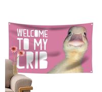 Welcome To My Crib Tapestry - Wall Flag, 1 grande tessuto poster per camera da , stampa in camera da con grafica vibrante, interno adornment, tessuto banner per camera da , soggiorno