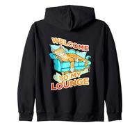 Welcome to My Lounge Felpa con Cappuccio
