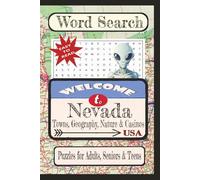 Welcome to Nevada Towns, Geography, Nature & Casinos Word Search Puzzle Book: Word searches with easy-to-read print about United States Cities & ... vacation, holiday, free times, and education.