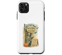 Welcome To The Bookstore Spooky Skeleton Halloween Custodia per iPhone 11 Pro Max