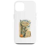 Welcome To The Bookstore Spooky Skeleton Halloween Custodia per iPhone 13