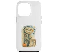 Welcome To The Bookstore Spooky Skeleton Halloween Custodia per iPhone 13 Pro