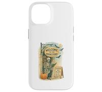 Welcome To The Bookstore Spooky Skeleton Halloween Custodia per iPhone 14