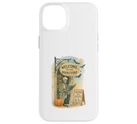 Welcome To The Bookstore Spooky Skeleton Halloween Custodia per iPhone 14 Plus