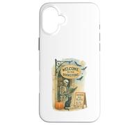 Welcome To The Bookstore Spooky Skeleton Halloween Custodia per iPhone 16 Plus