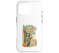 Welcome To The Bookstore Spooky Skeleton Halloween Custodia per iPhone 16 Pro