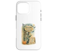 Welcome To The Bookstore Spooky Skeleton Halloween Custodia per iPhone 16 Pro Max