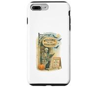 Welcome To The Bookstore Spooky Skeleton Halloween Custodia per iPhone 7 Plus/8 Plus