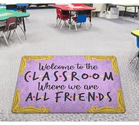 Welcome To The Classroom Where We Are All Friends Funny Quotes Tappeto Da Bagno Antiscivolo Zerbino Asciugapassi Lavabile In Lavatrice Tappeti Da Bagno Per Doccia Interno Corridoio 40X60 Cm