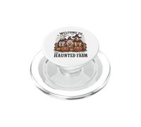 Welcome To The Haunted Farm Halloween Barnyard Animals PopSockets PopGrip per MagSafe
