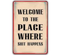 Welcome To The Place Where Magic Happens Creative Plaque Patio 8 X 12 in
