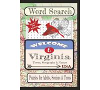 Welcome to Virginia Towns, Geography & Nature Word Search Puzzle Book: Word searches with easy-to-read print about United States Cities & Towns, and ... vacation, holiday, free times, and education.