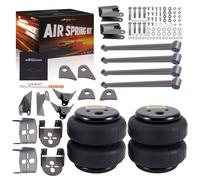 2PC 2500 lb Air Spring Bags+Weld On Triangulated Mount Bracket + 4 Link Kit Axle