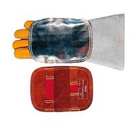 Weldas, scudo termico per la mano, da utilizzare durante la saldatura MIG/MAG, rivestito in alluminio