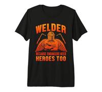 Welder Because Engineers Need Heroes Too Welding Welders Maglietta Premium