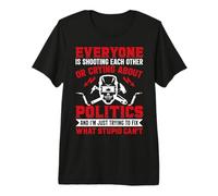 Welder Everyone Is Shooting Each Other Welders Welding Maglietta Premium
