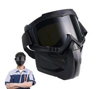 Welder Masque - Maschera antiriflesso per saldatore, protezione degli occhi, resistente alle fiamme e al calore, lenti auto-oscuranti per smerigliatura