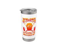 Welder Using A Highschool Diploma Welding Welders Lovers Bicchiere termico in acciaio inox doppia parete