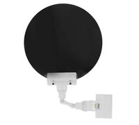 Welding Blackout Panel Auto Darkening Adjustable Clip On 18 cm Round Light Blocking Plate for Argon Arc Welding, Portable Protective Shade Panel with Organic Glass and Flame (Bianca)