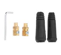 Welding Cable Connectors 200A | Brass Quick Fitting Plug for TIG Welder & Plasma Cutter | Male Connector for 10-25mm² Wire Section/Welding Machine Output