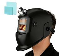 Welding Helmet Auto Dark | 11.42x10.24 Inches Adjustable Head Cover With Light - Welder Hood | For Job Site Automotive Repair Maintenance Fabrication Construction Workshop Garage