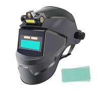 Welding Helmet - Solar Powered Auto Dimming Face Hood | Ergonomic Welding With Adjustable Ventilation And True Color Lens | For Outdoor Home Farm Automotive Construction Workshop Factory Use