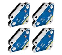 Welding Magnet Set, Heavy-Duty Magnetic Holder, 45° 90° 135° Angles, Strong Suction, for Soldering, Pipe Installation, Assembly, Welders, Fabricators, 8x5.4x1.2cm Blue Iron