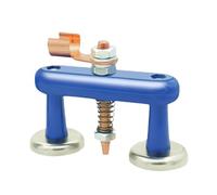 Welding Magnetic Ground Clamp - Heavy Duty Support Clip Tool, High Temperature Resistant Build, Strong Magnet Grip Design, Durable Metal Construction | Soldering Accessories Kit, Welding Equipment
