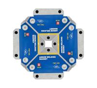 Welding Magnets, Angle Soldering Fixed Holder Kit, Heavy Duty Welding Clamps, Powerful Suction Grip, Hands- Welding Support Tool, 3.15x2.13x0.47in Ideal for Installing Pipes, Blue