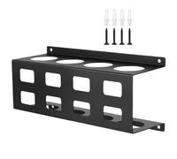 Welding Rod Organizer, 4 Slot Wall Mounted Rack, Compact Soldering Stick Holder, Space Saving Tool Storage, Welding Pole Stand for Garage, Workshop, Electrician Repair, Home