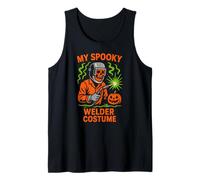 Welding Skeleton My Spooky Saldatore Costume Divertente Uomo Halloween Canotta