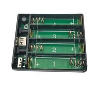 Weldless 4Slots 18650 Scatola Cassa Della Batteria Per Router Otticaled Gatti Con 4x3.7V DC5521 Gestione di Ricarica Batteria UPS Weldless Kit