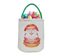 Weldphur Baschetti a Coniglietto di Pasqua, Simpatiche Borse di Pasqua, Borsa di stoccaggio di Tote di Grande capacità per Caramelle, Porta di conservazione della Tela per Le Forniture di Pasqua per