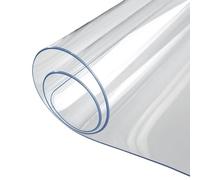 Weldphur Copertura Protettiva Per Tavolo Trasparente - Tovaglia In PVC Con Spessore Di 0.7 mm - Copritavolo In PVC Protettivo | Per Cucina Ristorante Posto Di Lavoro Sala Da Pranzo Picnic Scrivania
